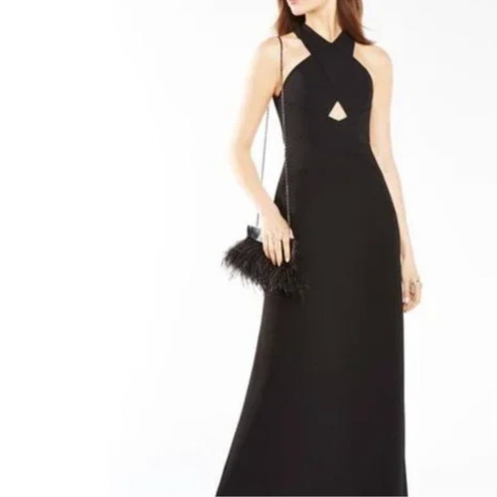 Black Halter Cutout Evening Dress size 8
